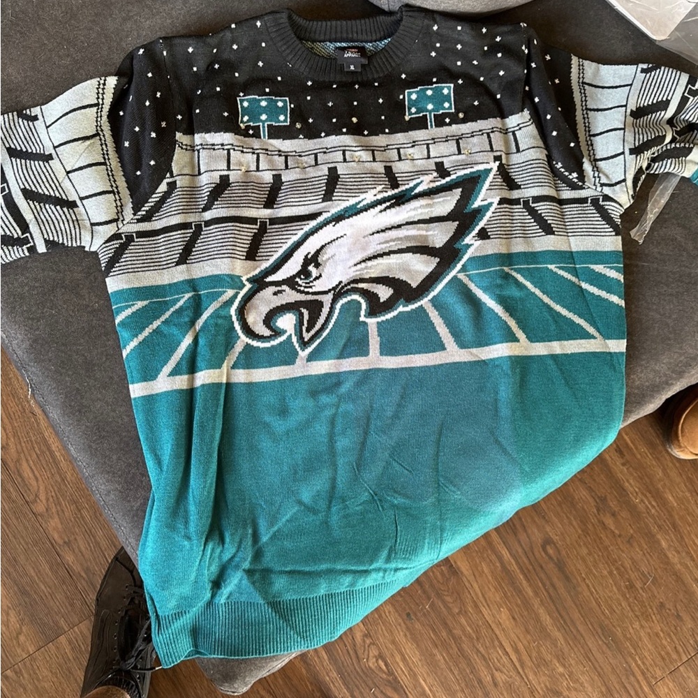 Bluetooth Speaker NFL Eagles Christmas Sweater